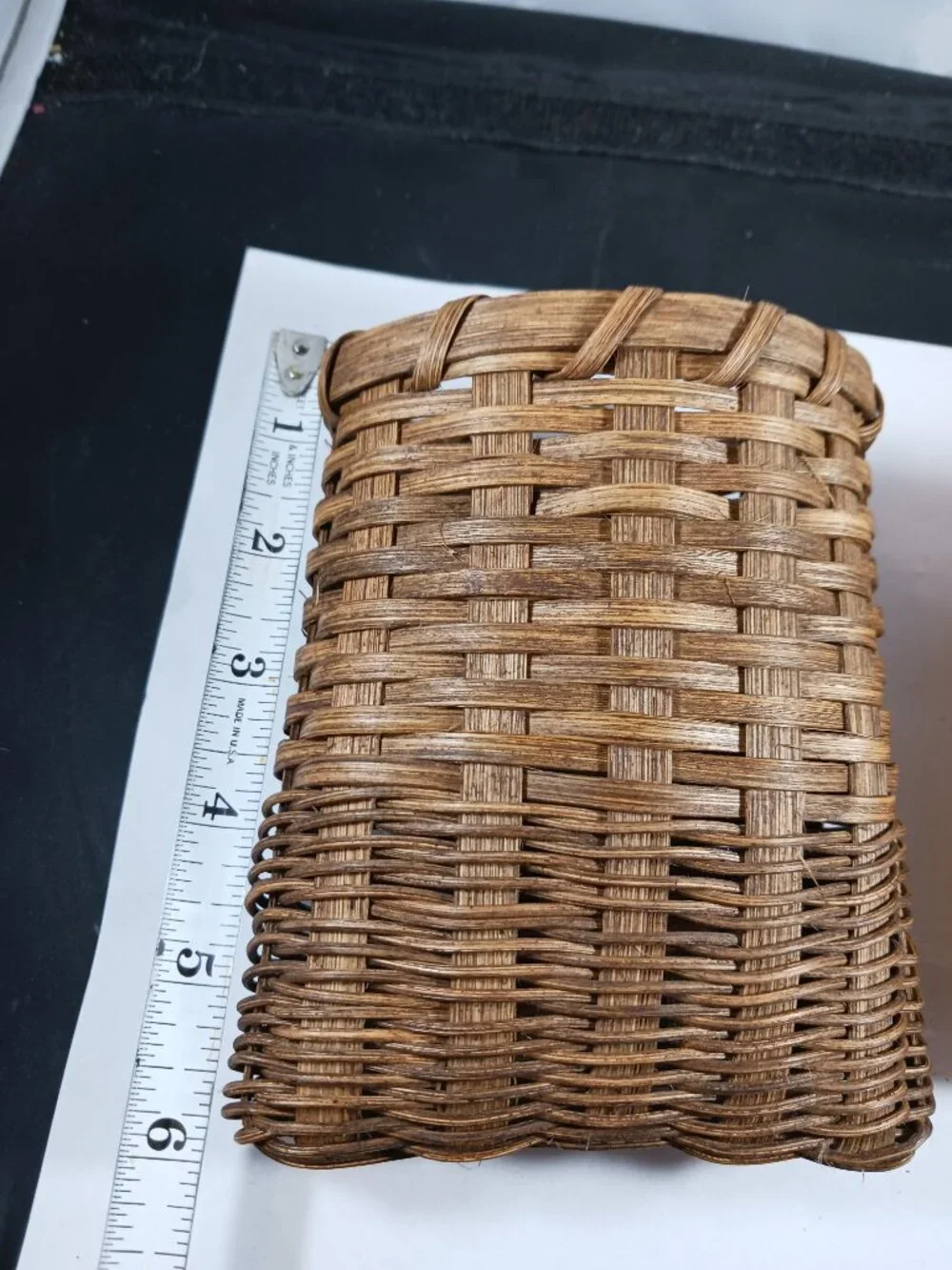 4 Mini Vintage Wicker Baskets